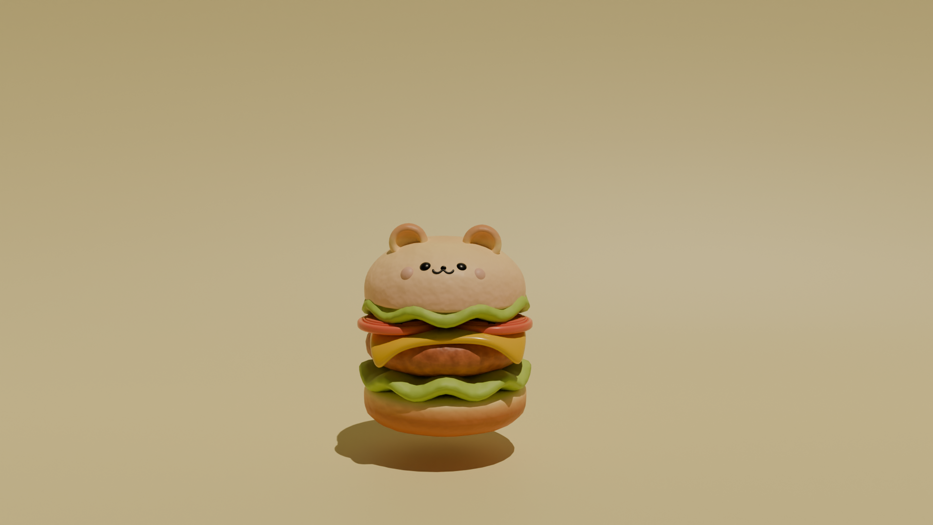 Bear Burger final render