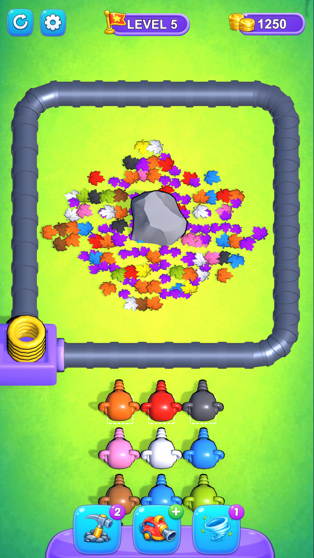 Leaf Cleanup Puzzle game screen
